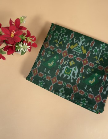 Rajkoti Single Ikat Patola Saree