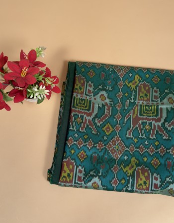Rajkoti Single Ikat Patola Saree