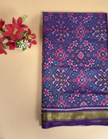 Rajkoti Single Ikat Patola Saree