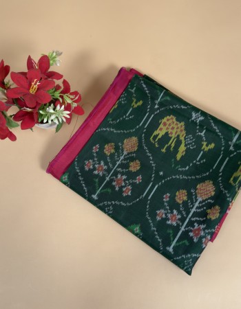Rajkoti Single Ikat Patola Saree