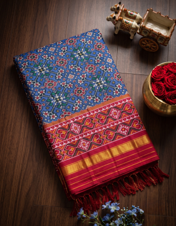 Single Weave Patola Dupatta
