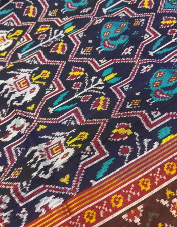 Twill Ikat Patola Saree