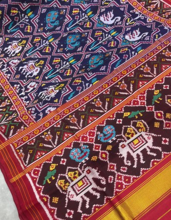 Twill Ikat Patola Saree